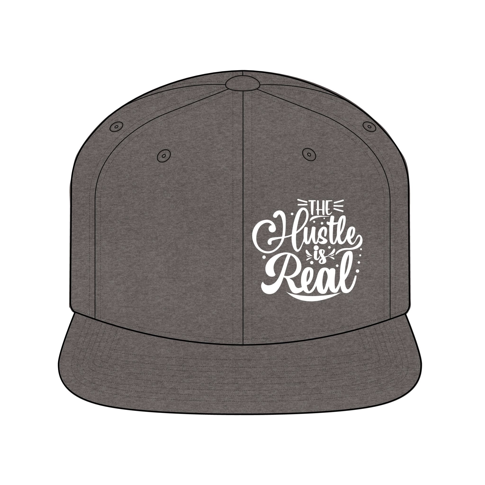 The Hustle Is Real Snapback Hat – Bold Motivational Streetwear Cap