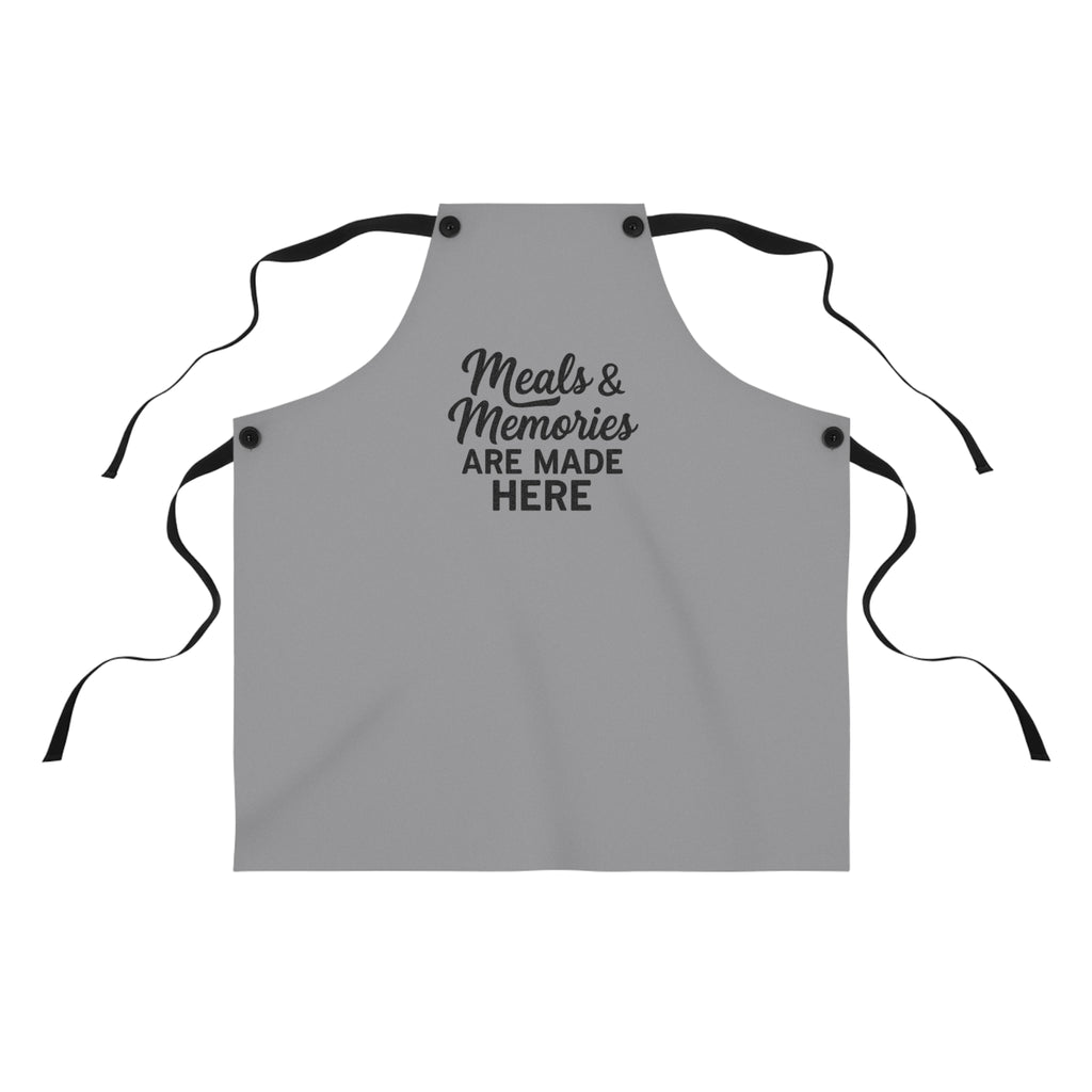 Meals & Memories Apron — "Meals & Memories Are Made Here" Kitchen Apron