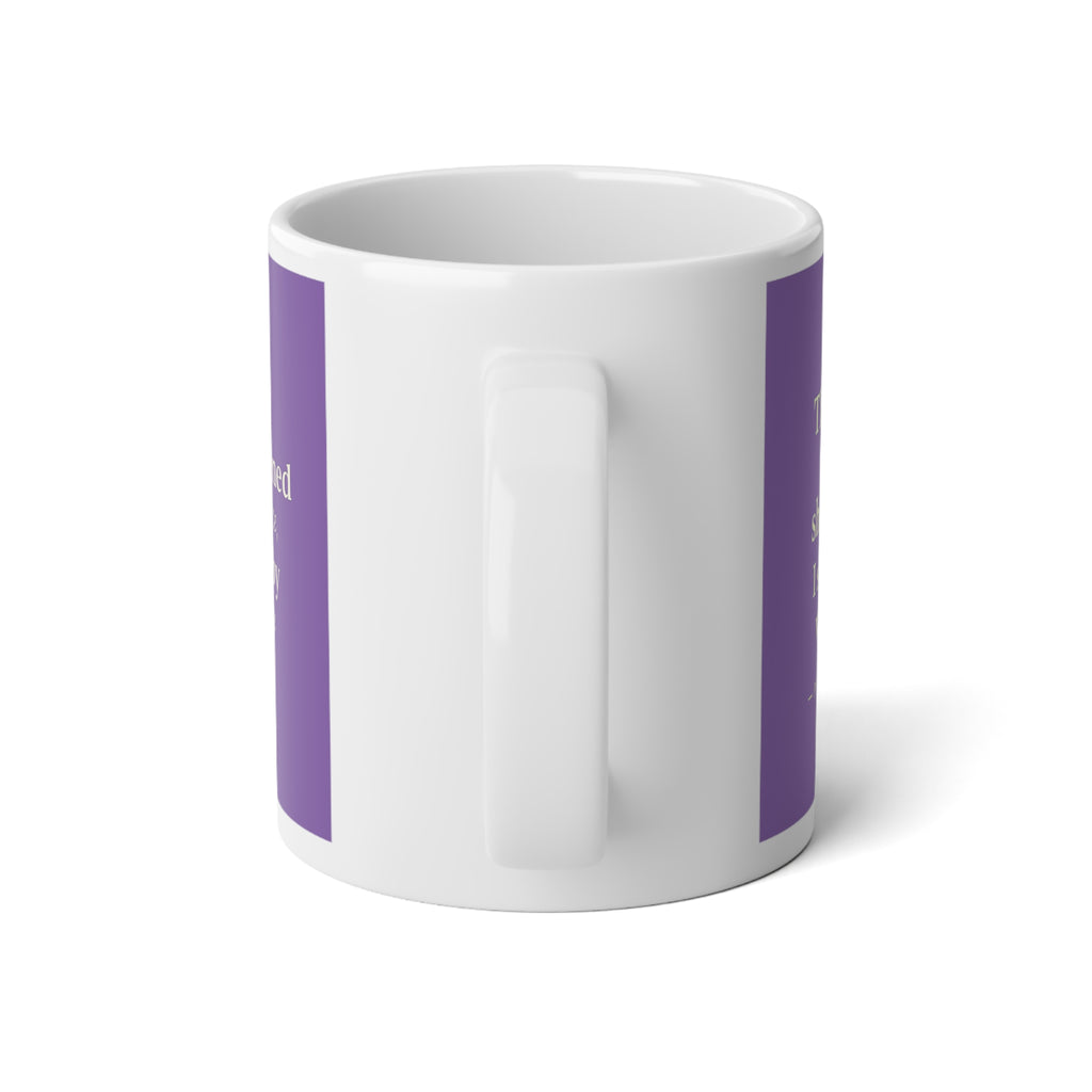 Inspirational Bible Verse Jumbo Mug — Jeremiah 29:11 Purple 20oz