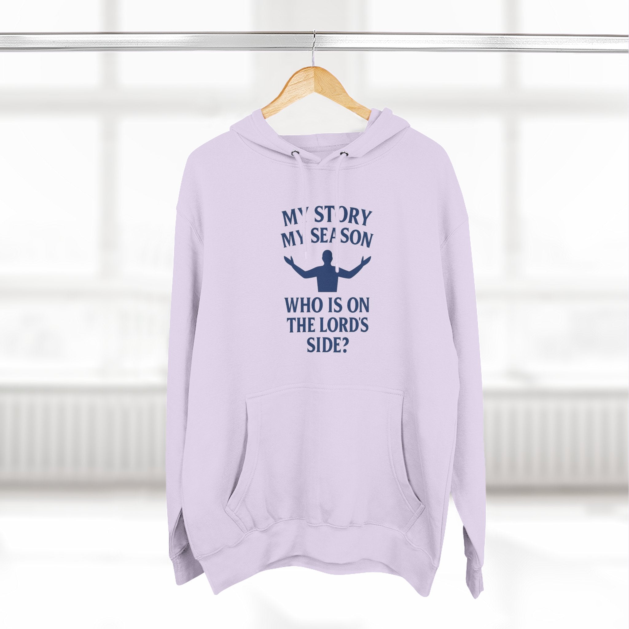 Christian Hoodie - "My Story, My Season" Inspirational Pullover
