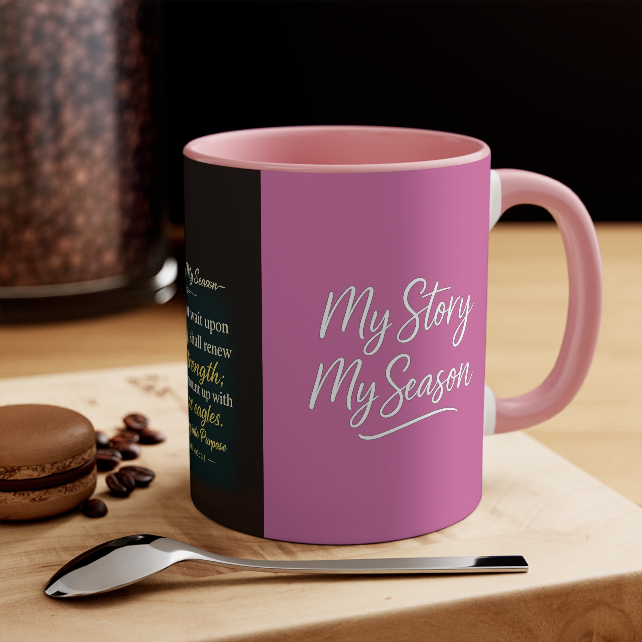 Inspirational Faith Accent Mug — “I Am Walking Boldly into the Calling”