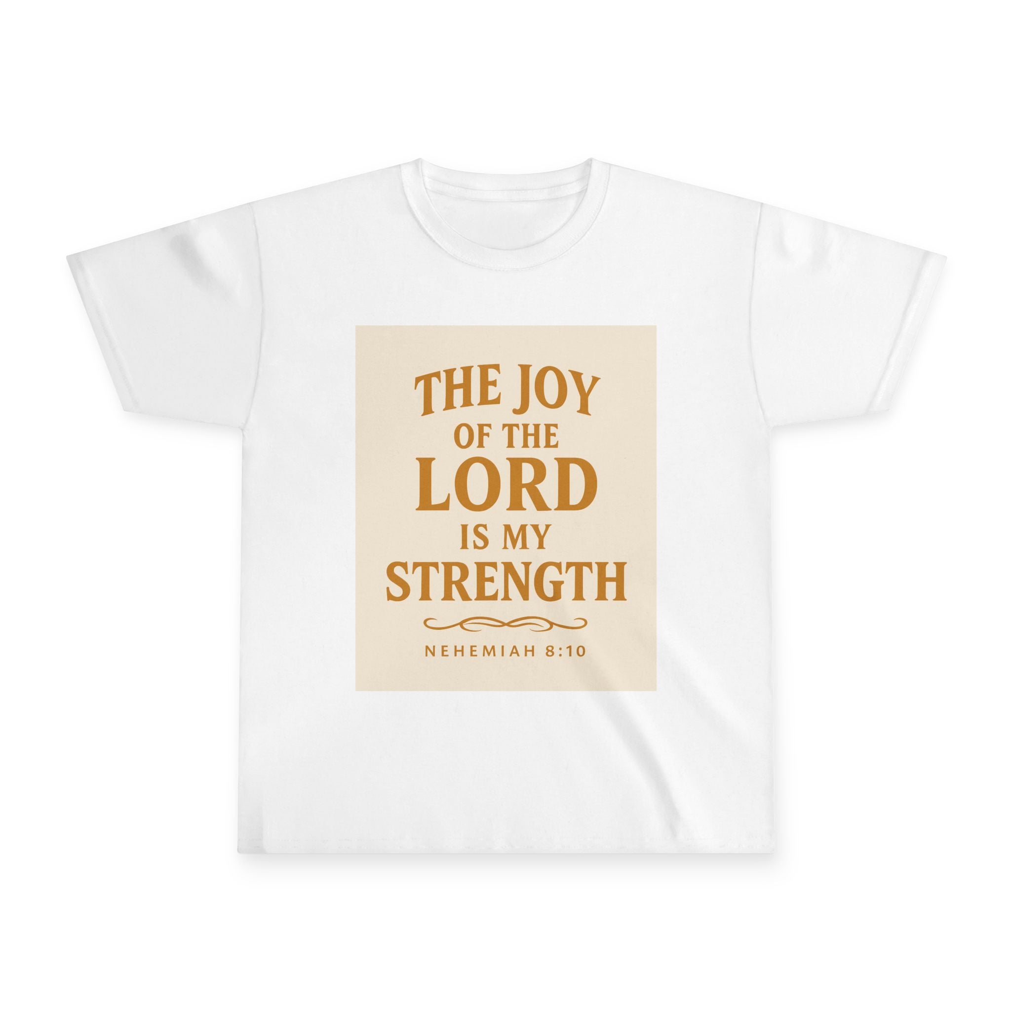 Youth Tee — "The Joy of the Lord Is My Strength" Inspirational Bible Verse Shirt