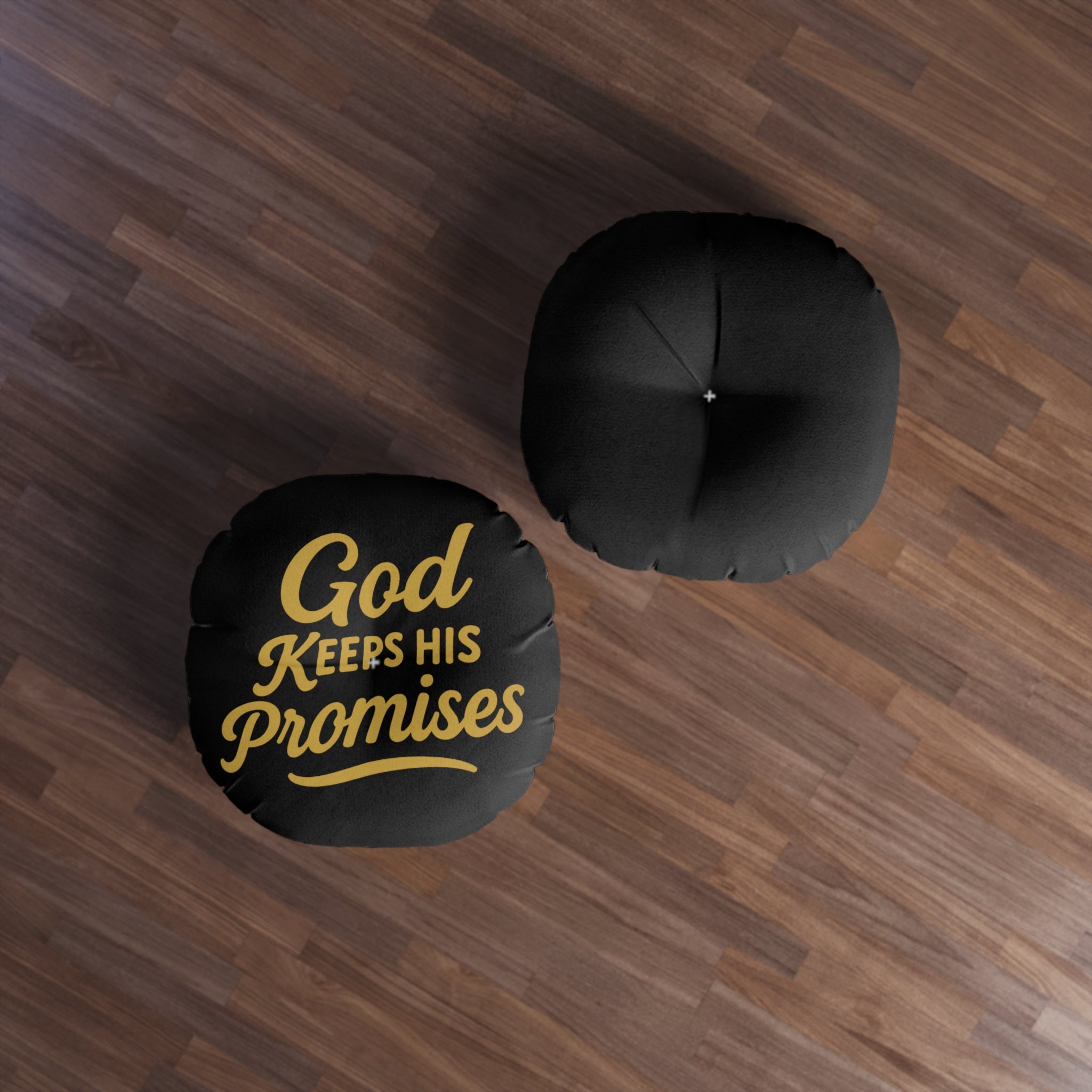 God Keeps His Promises Round Floor Pillow