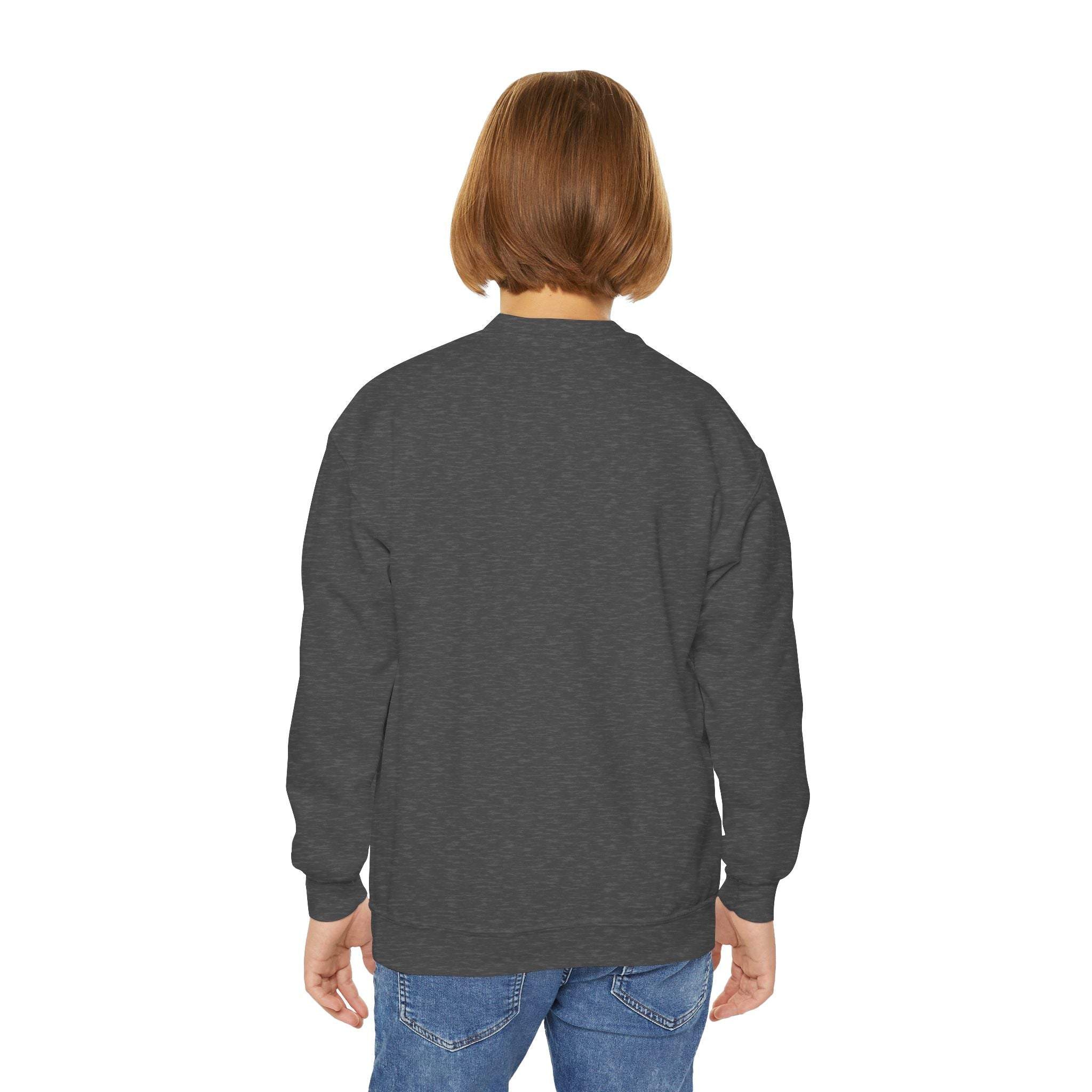 Youth Crewneck Sweatshirt - "I Am Worthy, I Am Enough, I Am Blessed" Inspirational Affirmation