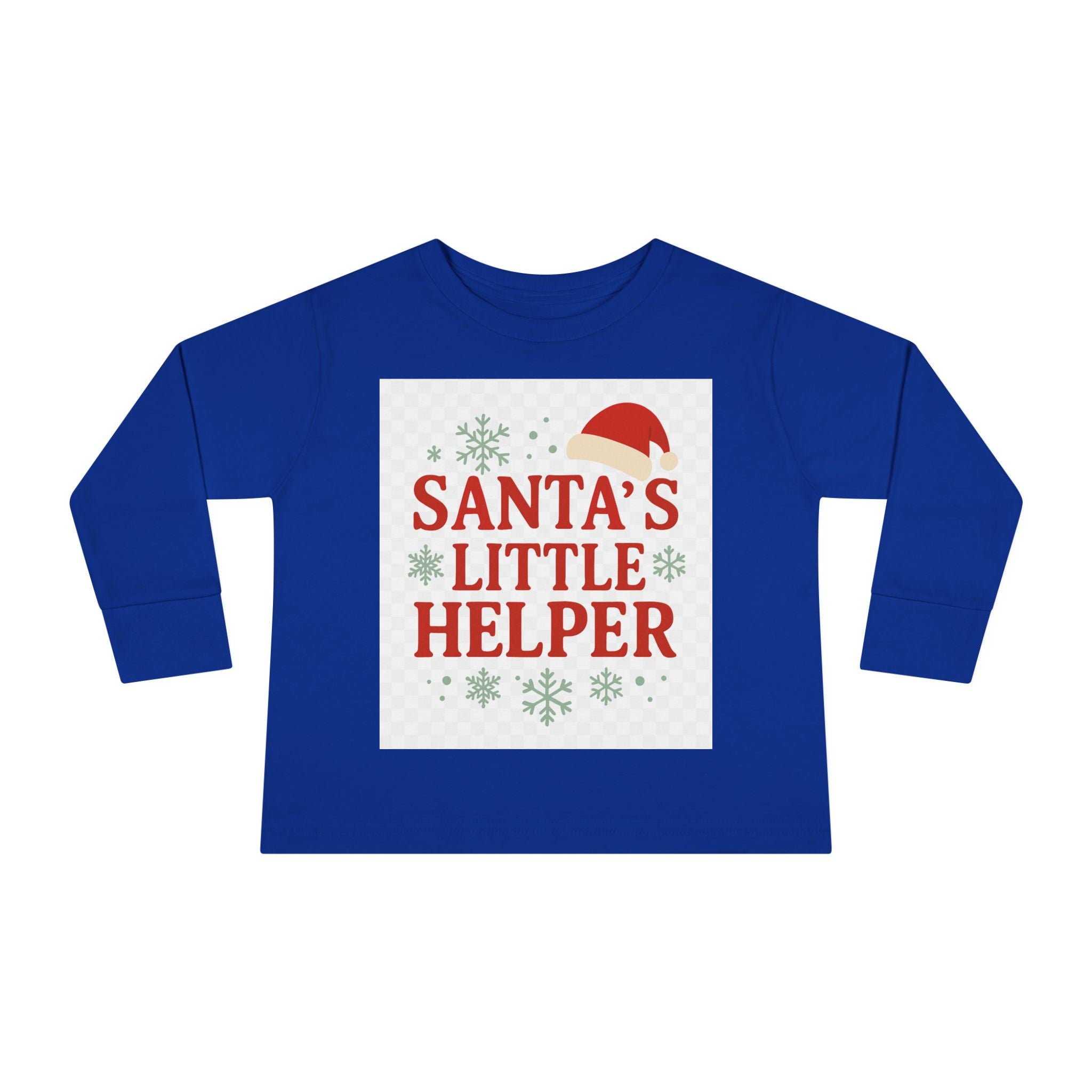 Santa's Little Helper Toddler Long Sleeve Tee