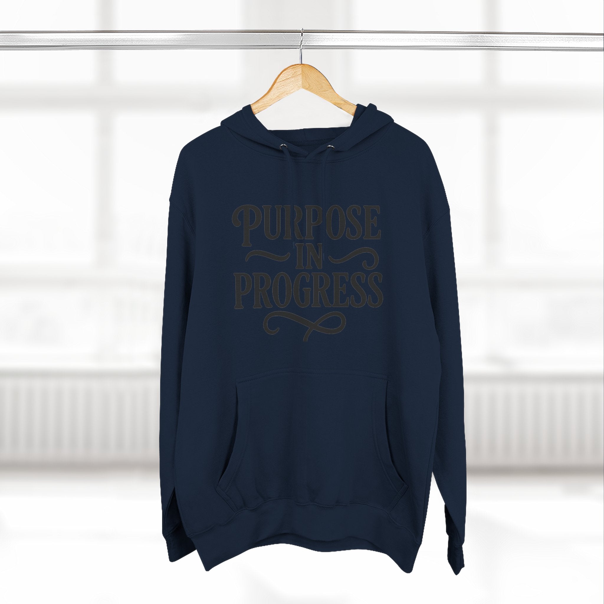 Purpose In Progress Hoodie — Inspirational Motivational Pullover