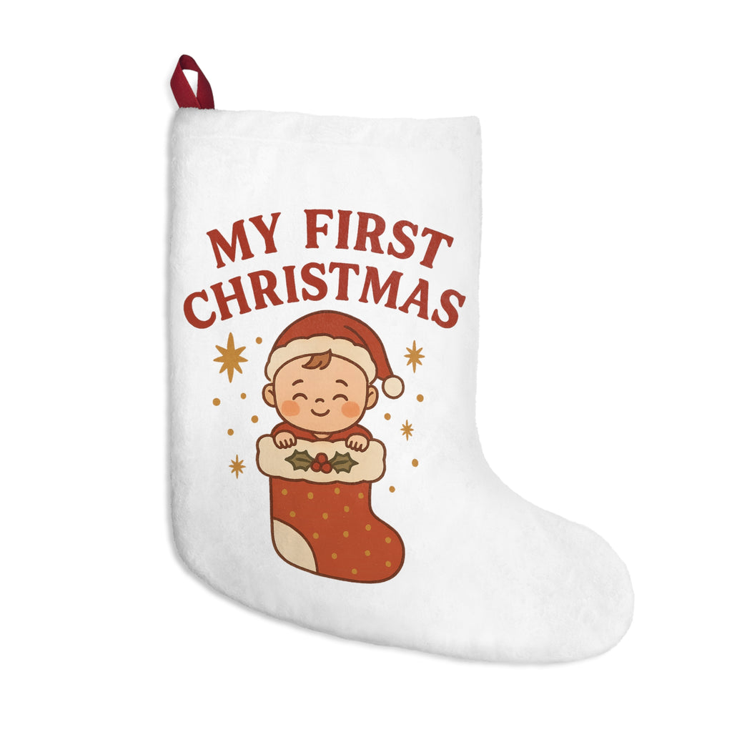 My First Christmas Baby Stocking — Personalized Infant Holiday Stocking