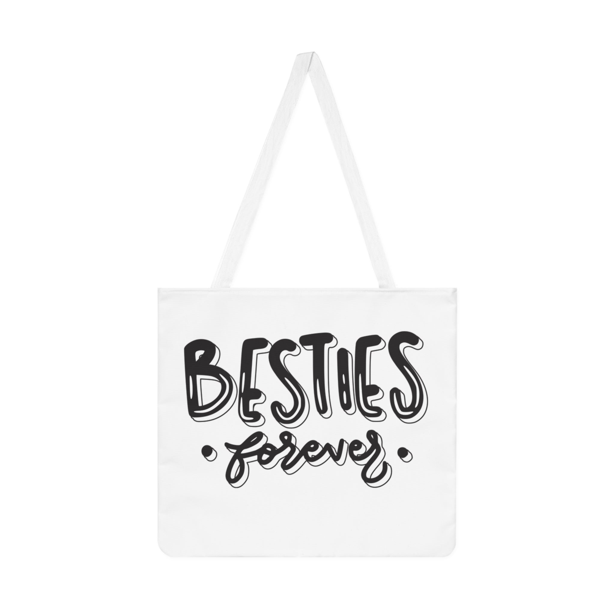 Besties Forever Shoulder Tote — Best Friends Heart Tote Bag