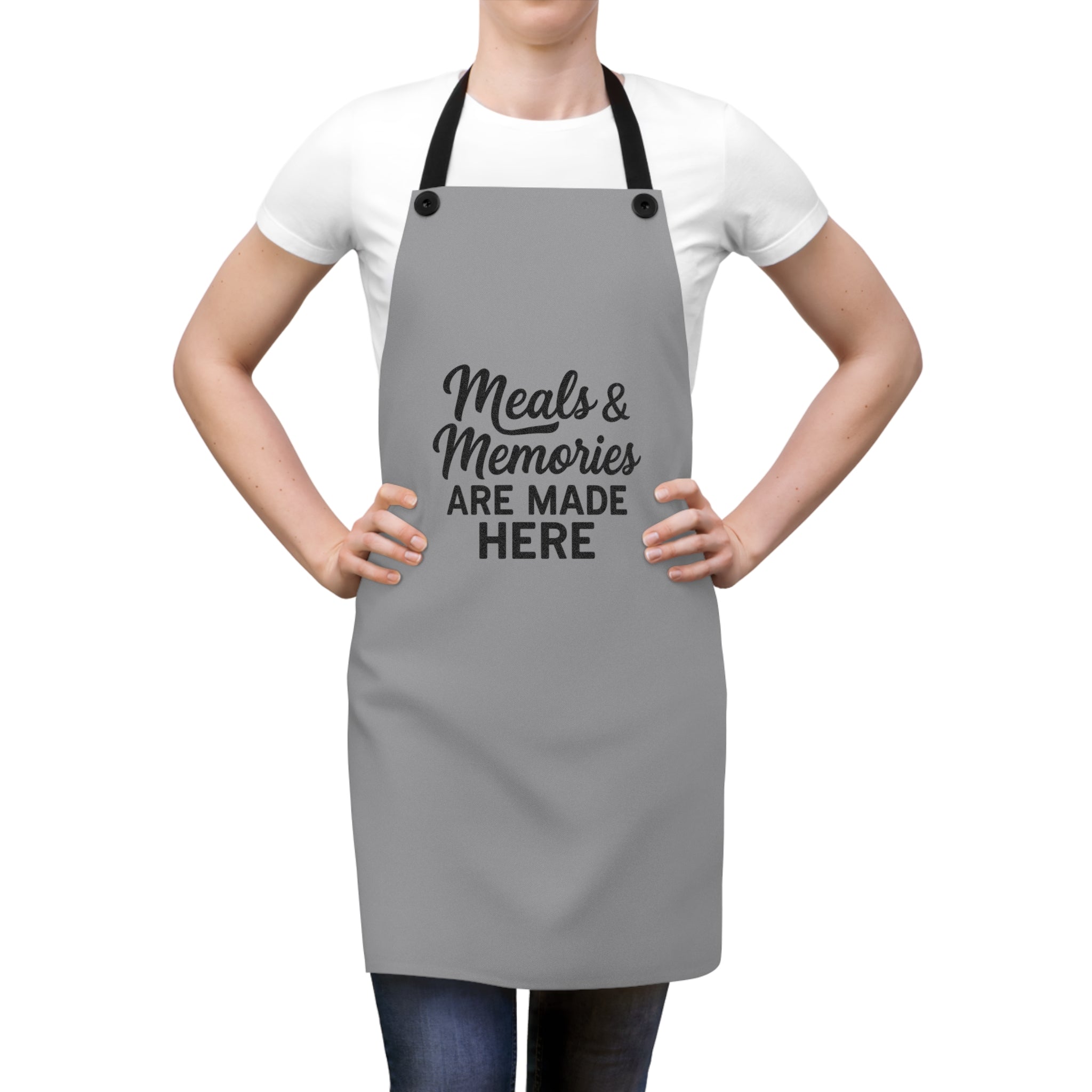 Meals & Memories Apron — "Meals & Memories Are Made Here" Kitchen Apron