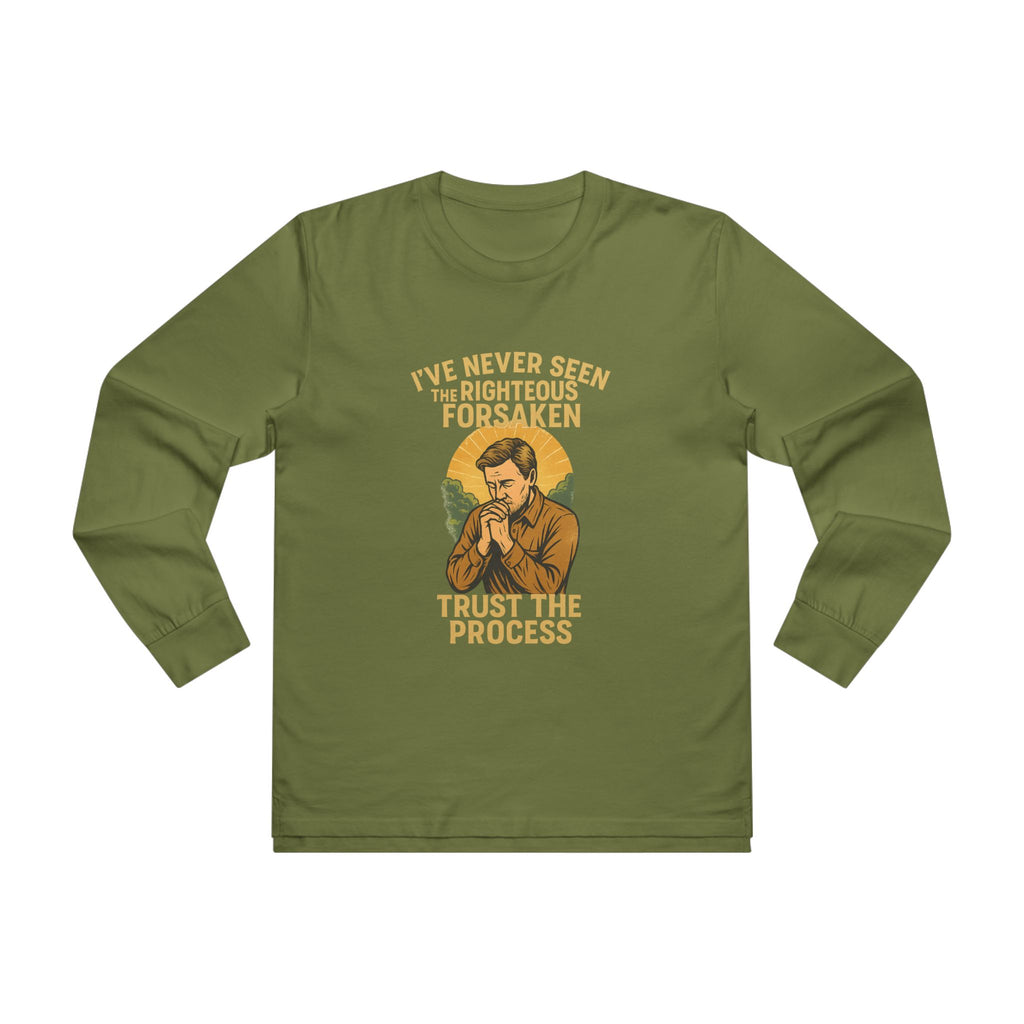 Trust The Process Longsleeve Tee — Vintage Motivational Graphic
