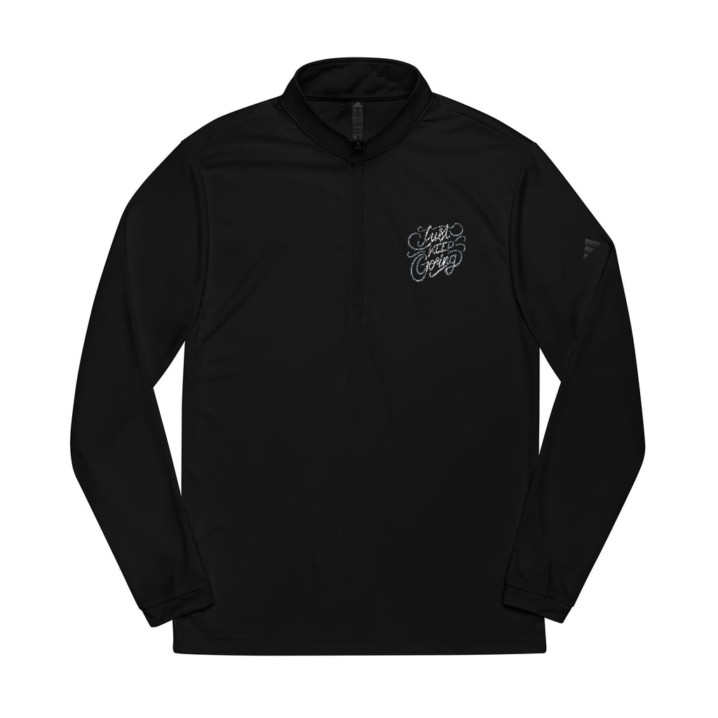 Embroidered Quarter-Zip Pullover – Adidas® Performance Top | Premium Comfort