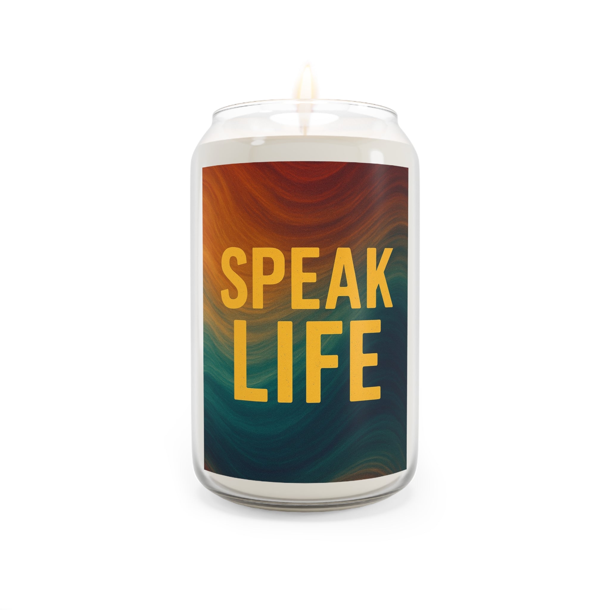 Scented Soy Candle — “Speak Life” Inspirational Aromatherapy Candle (13.75 oz)