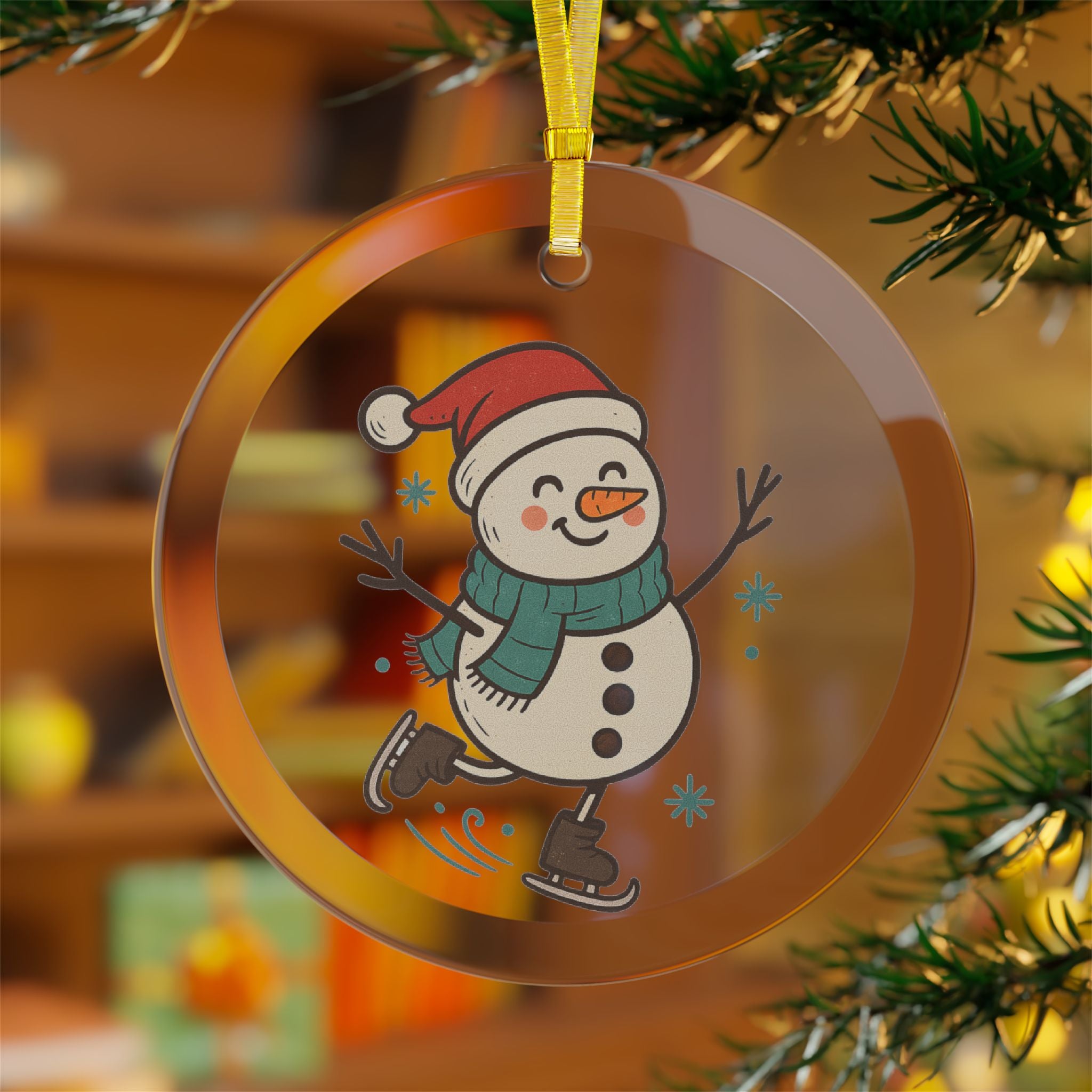 Glass Ornaments- Sled Ride Christmas