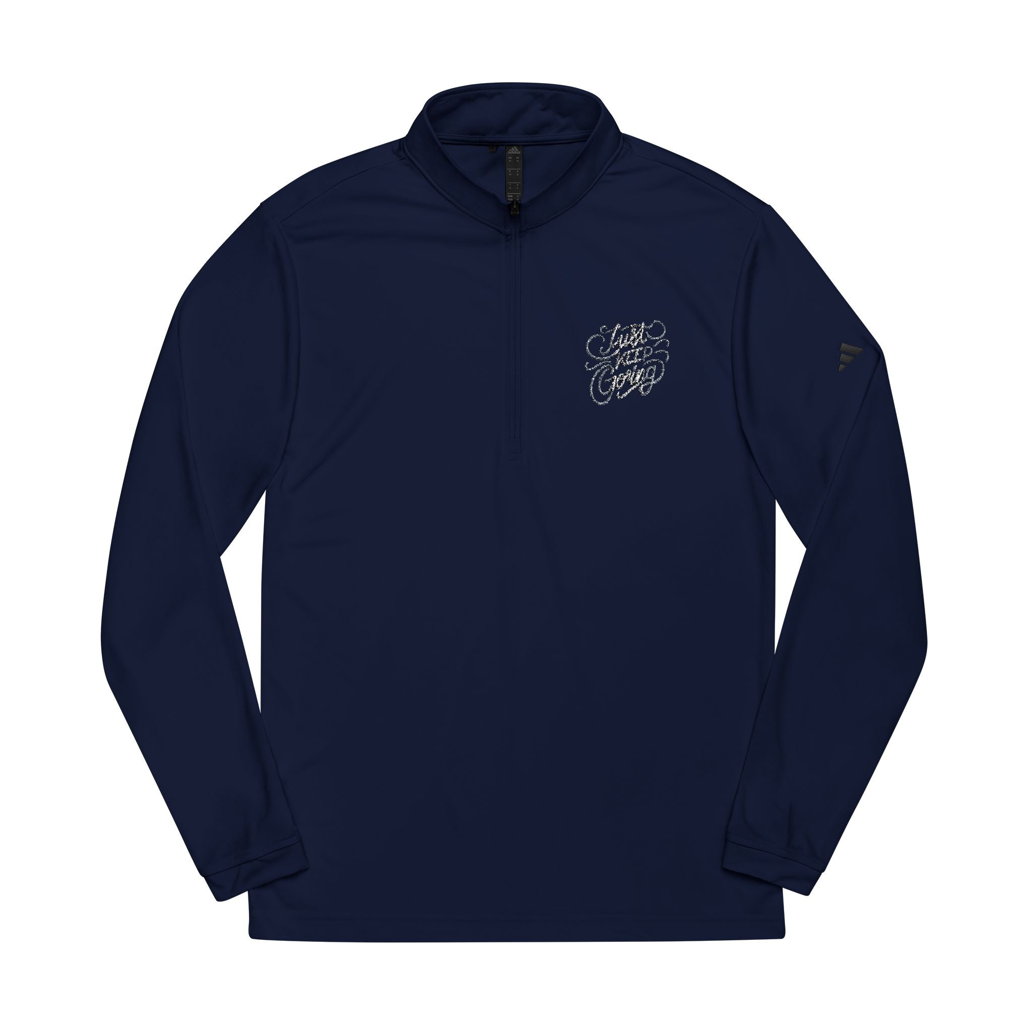 Embroidered Quarter-Zip Pullover – Adidas® Performance Top | Premium Comfort