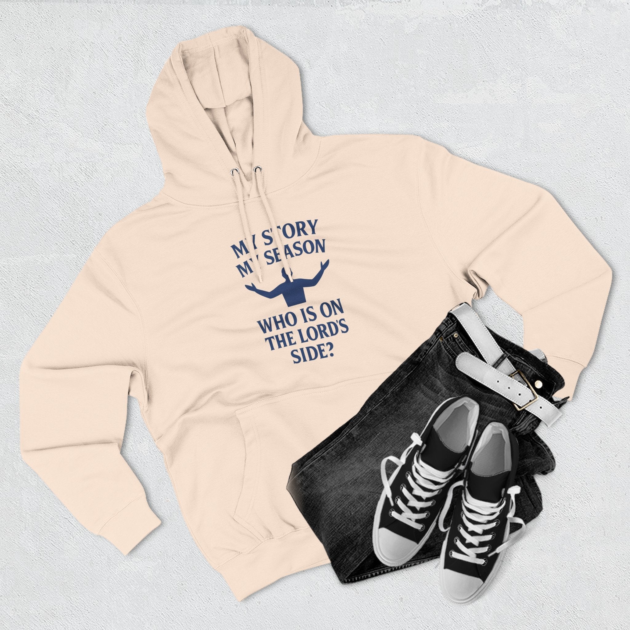 Christian Hoodie - "My Story, My Season" Inspirational Pullover