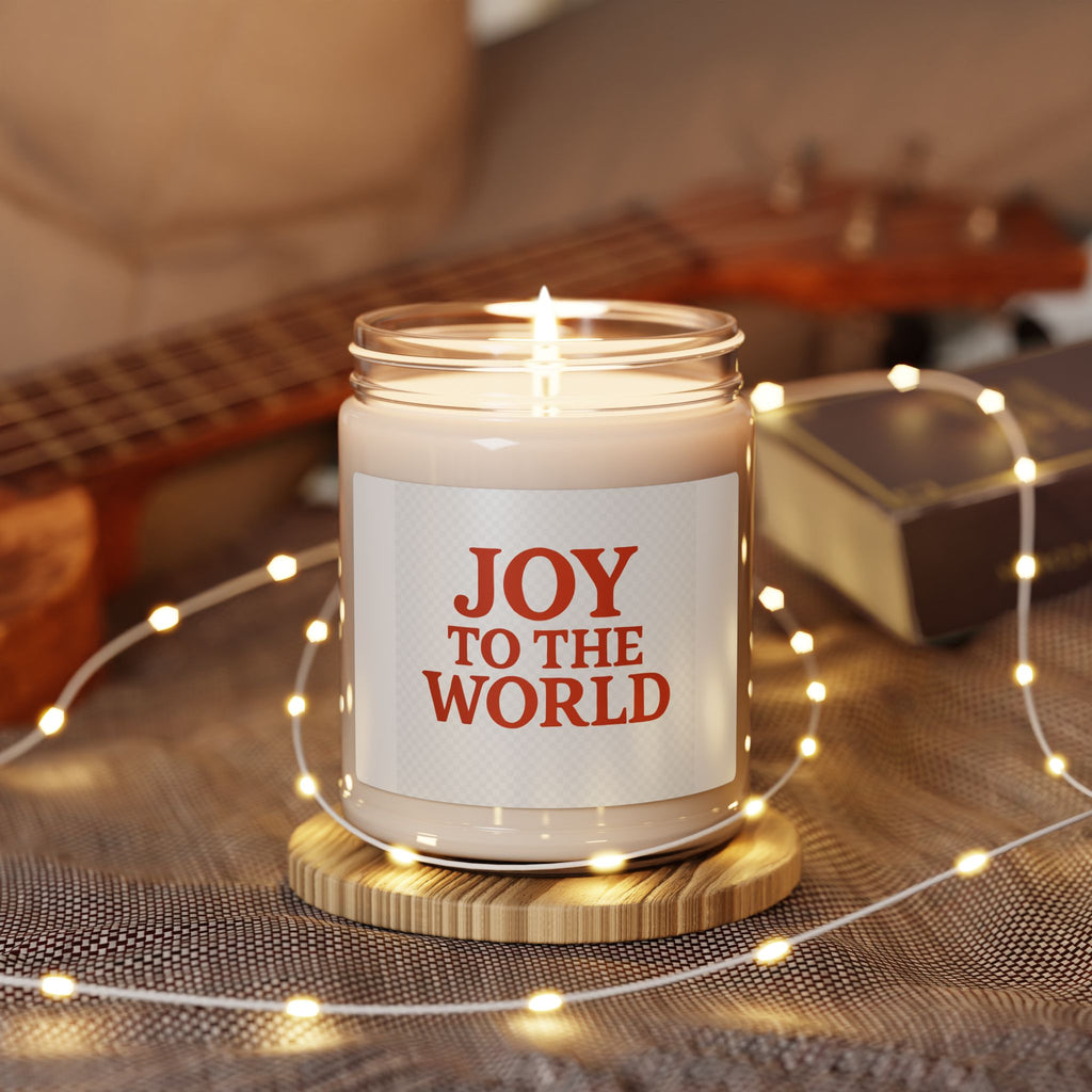 Joy to the World Soy Candle — 9oz Holiday Scented Jar