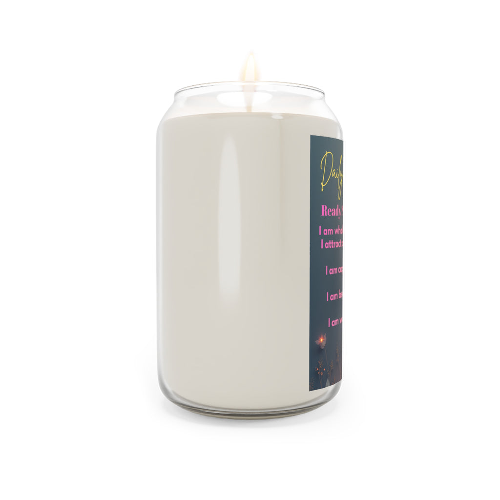 Affirmation Soy Candle — "Ready? Repeat after me!" Scented 13.75oz