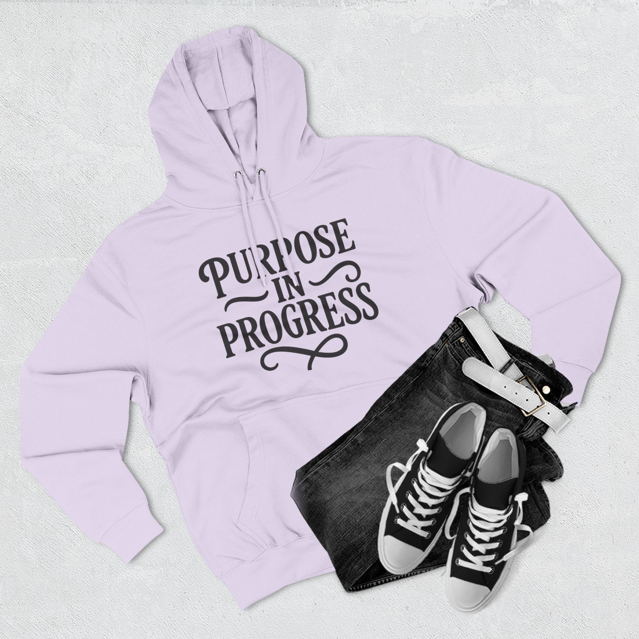 Purpose In Progress Hoodie — Inspirational Motivational Pullover