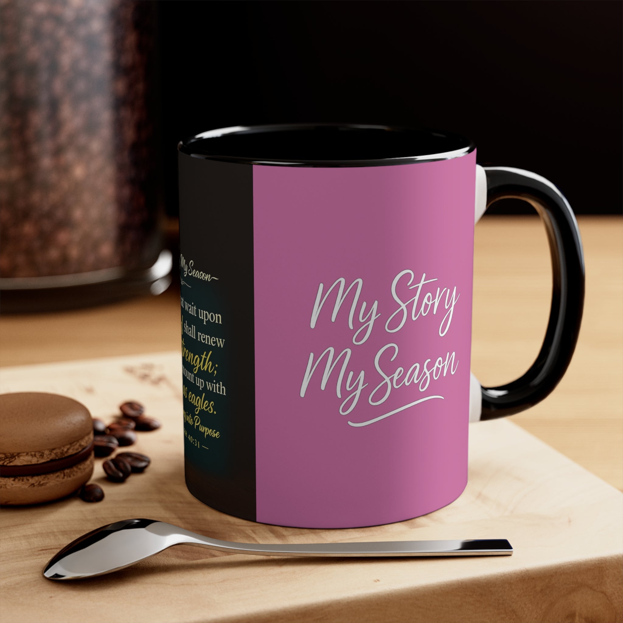 Inspirational Faith Accent Mug — “I Am Walking Boldly into the Calling”