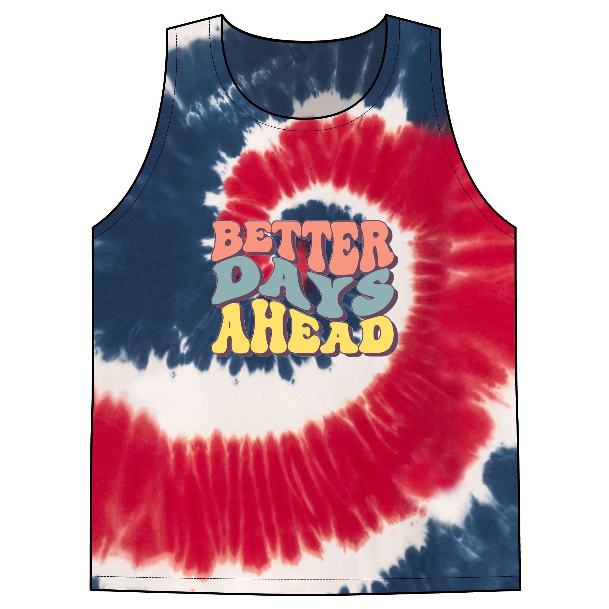 Unisex Tie-Dye Tank Top