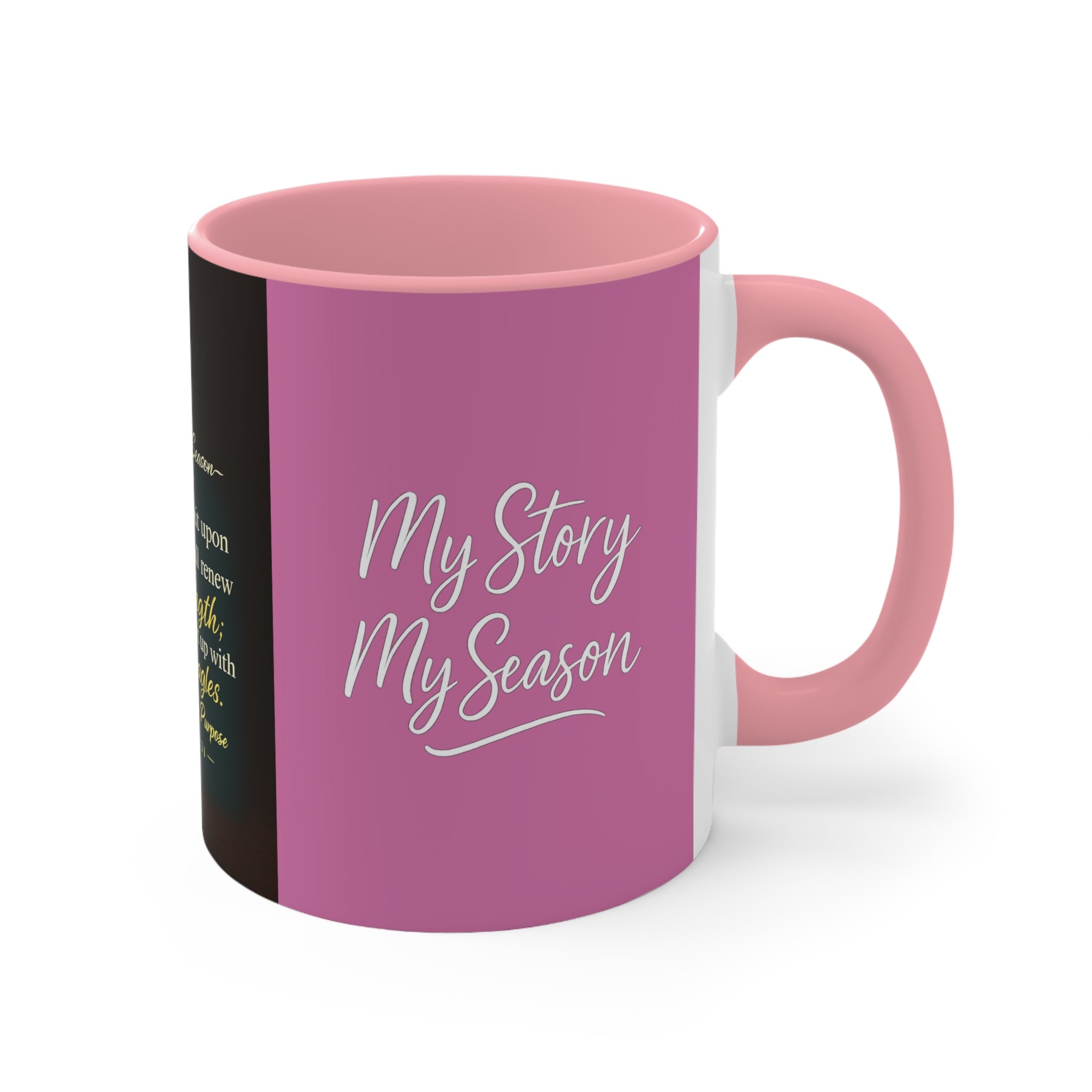 Inspirational Faith Accent Mug — “I Am Walking Boldly into the Calling”