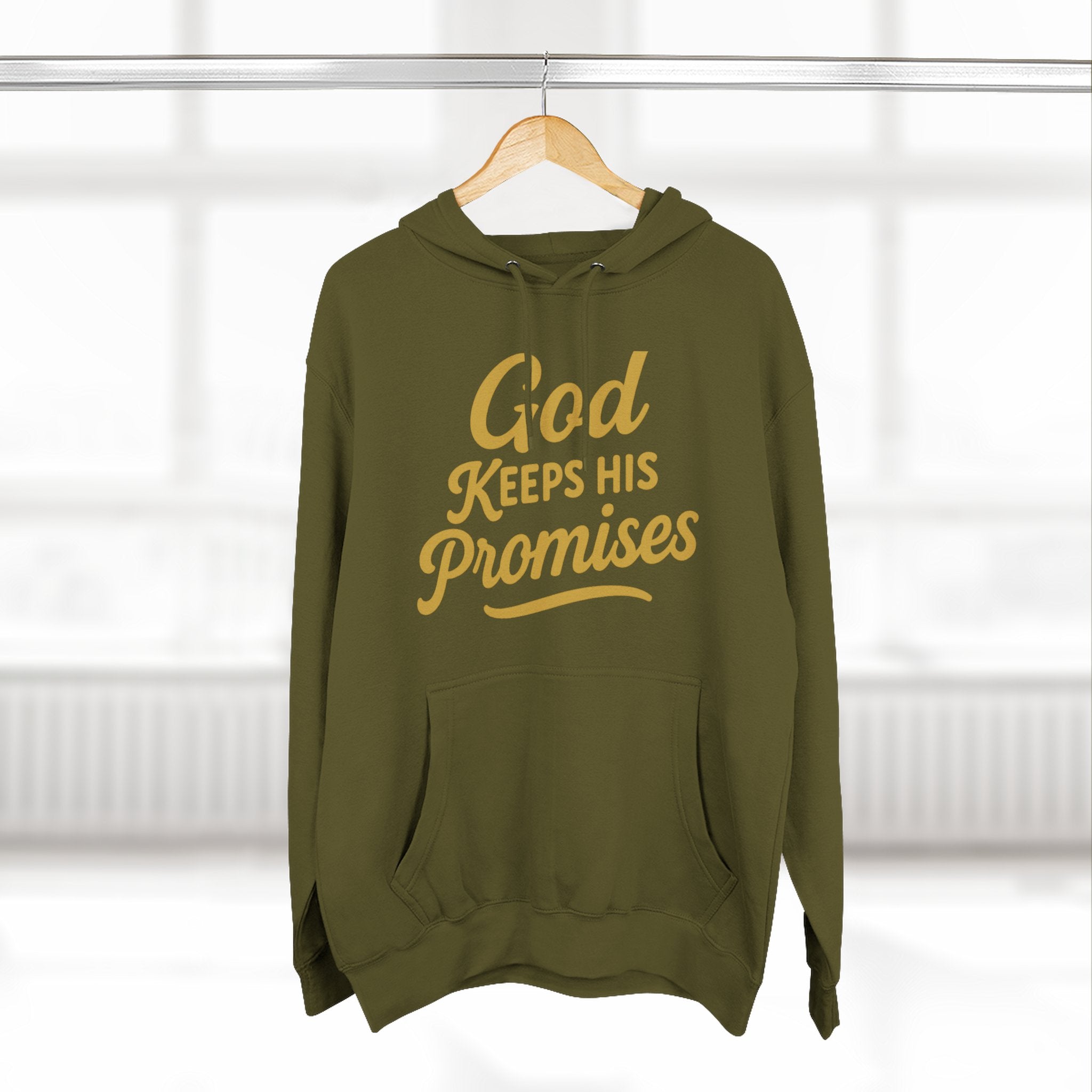 Hoodie — "God Keeps His Promises" Inspirational Christian Pullover