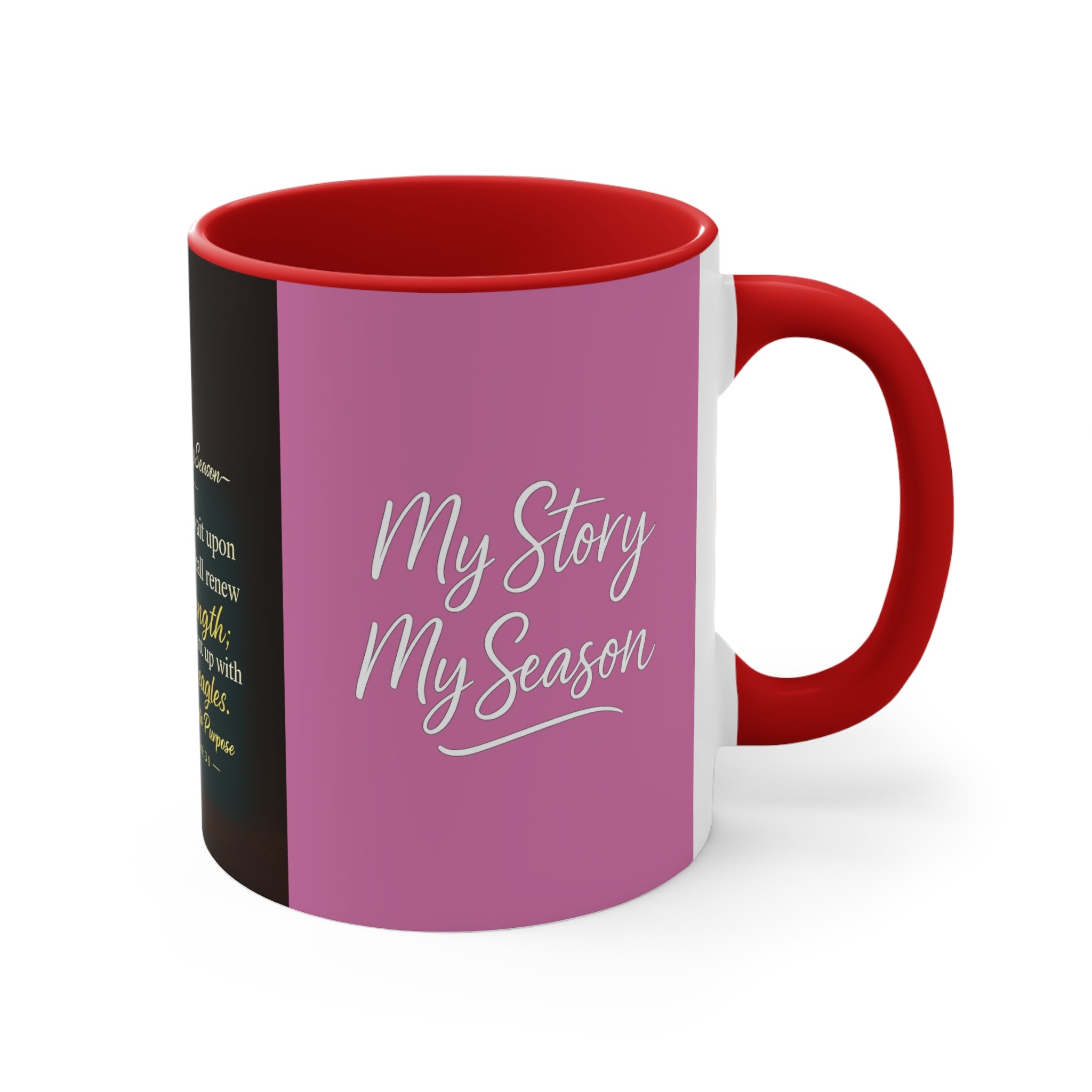Inspirational Faith Accent Mug — “I Am Walking Boldly into the Calling”