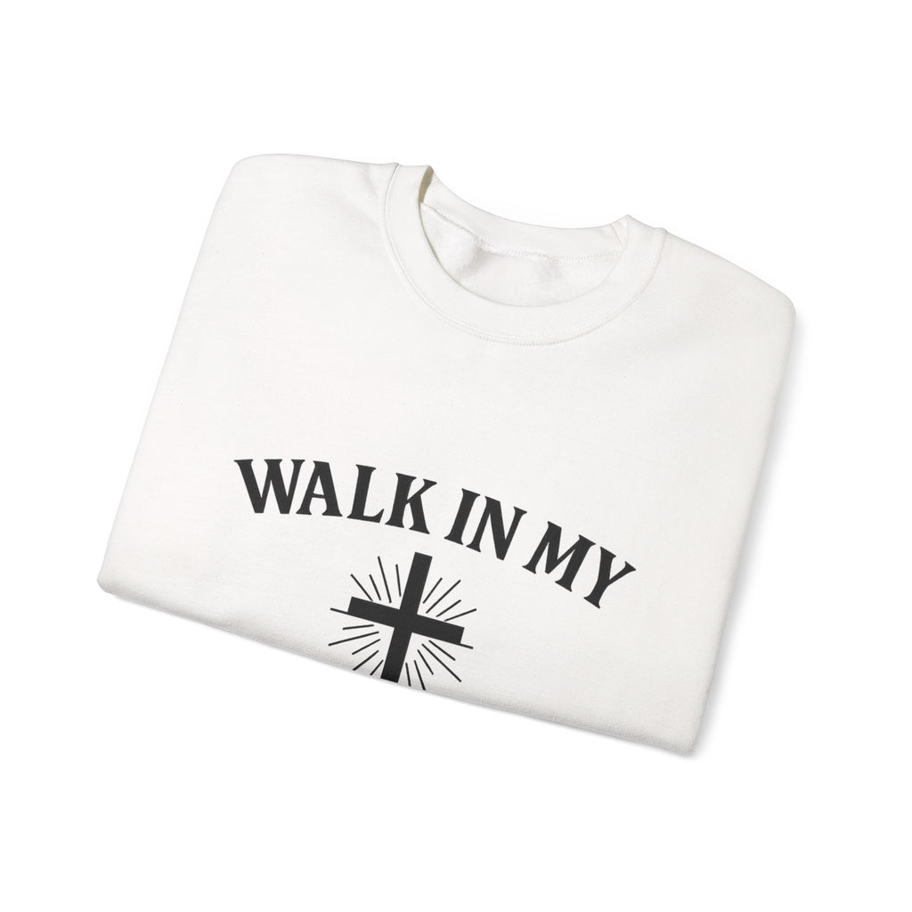 Christian Crewneck Sweatshirt — "Walk In My God-Given Season" Inspirational Pullover