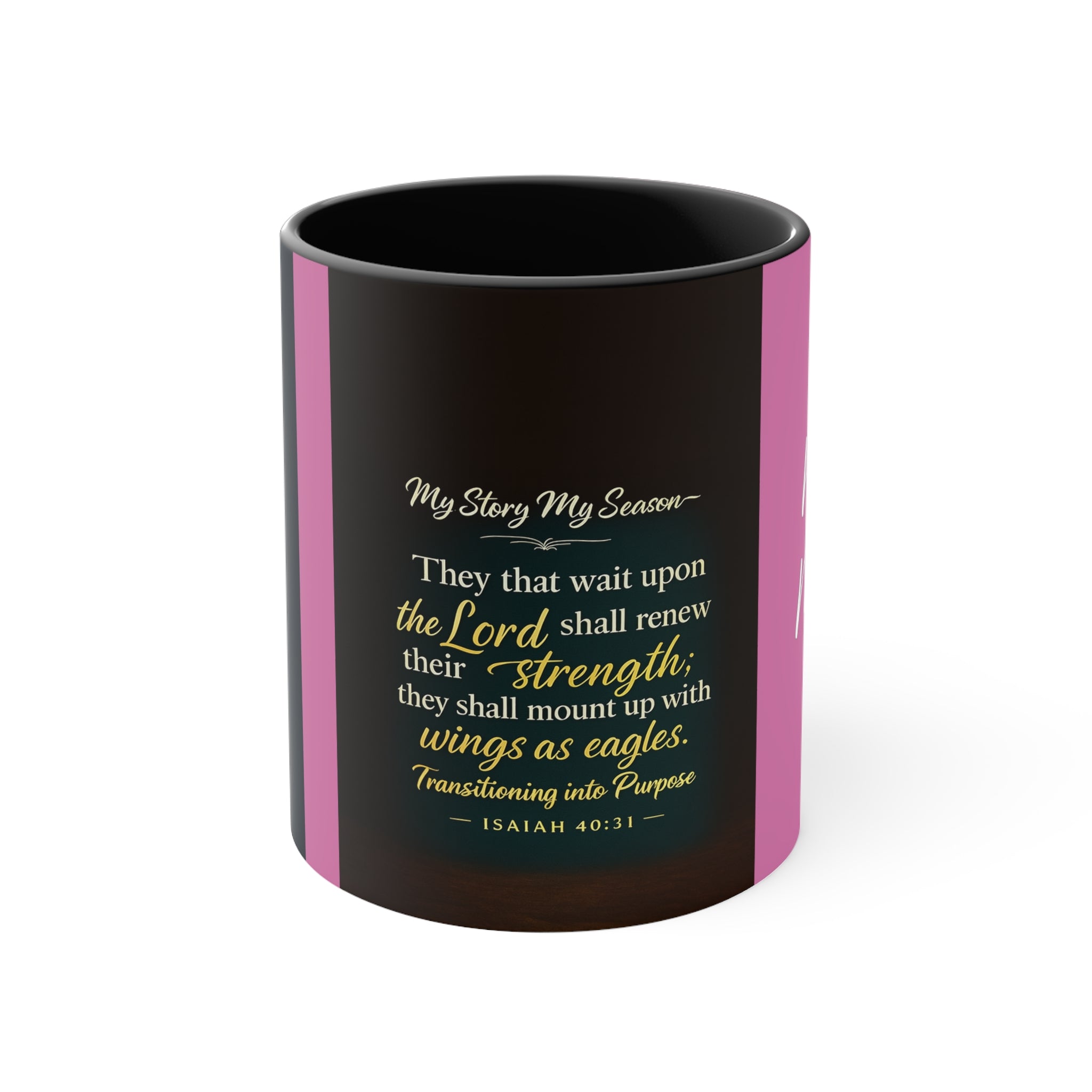 Inspirational Faith Accent Mug — “I Am Walking Boldly into the Calling”
