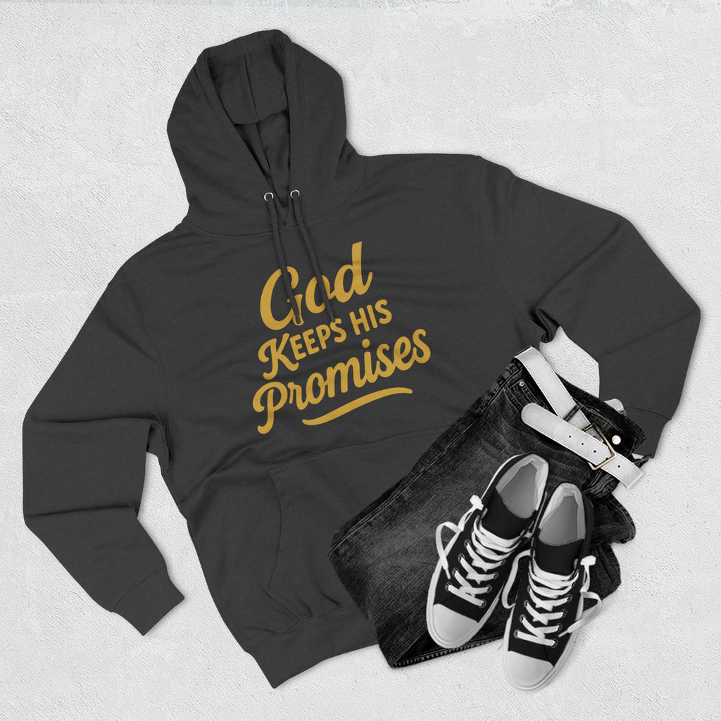 Hoodie — "God Keeps His Promises" Inspirational Christian Pullover