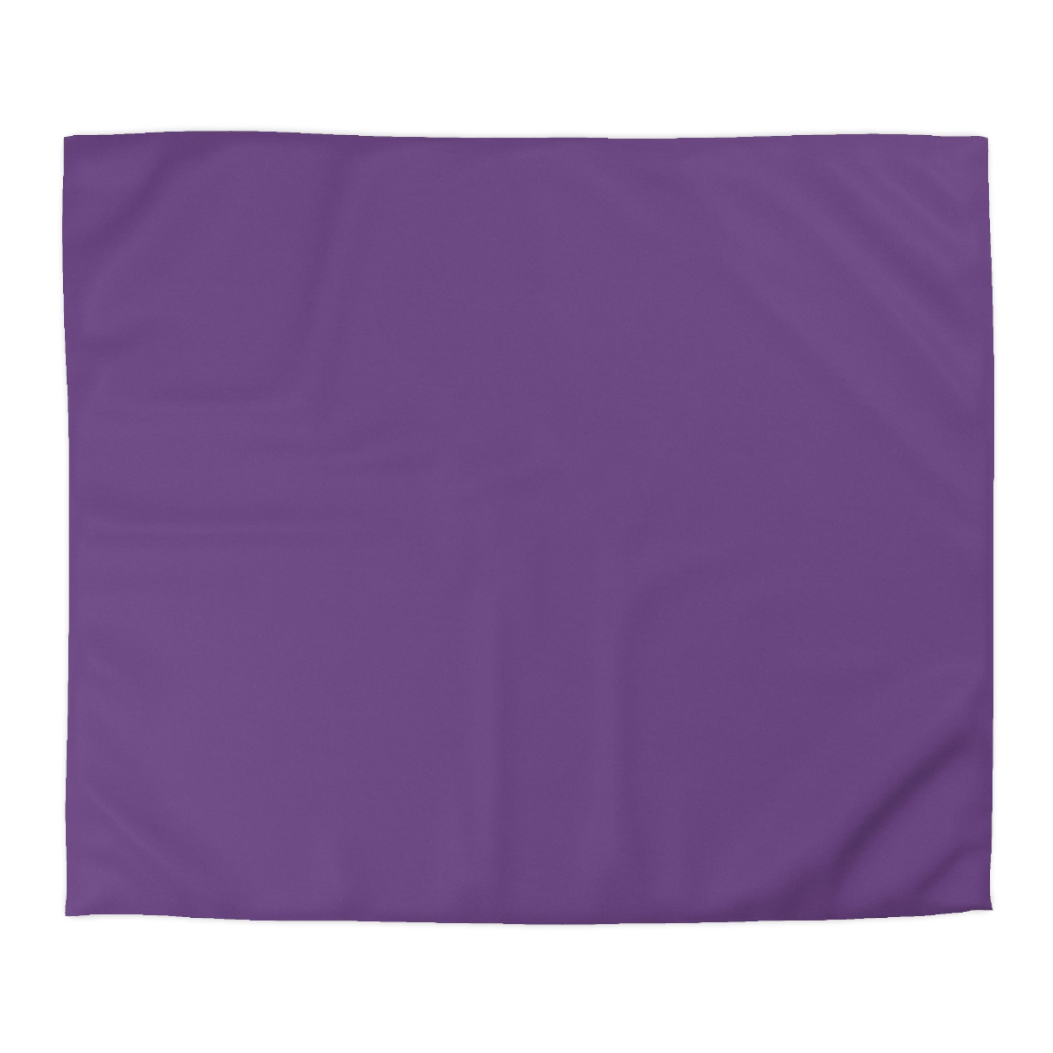 Purple Minimalist Microfiber Duvet Cover — Solid Violet Bedroom Bedding