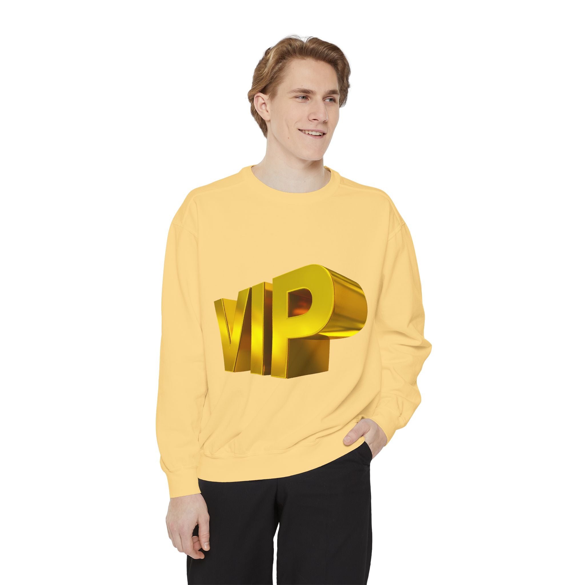 VIP Gold 3D Sweatshirt – Premium Statement Crewneck