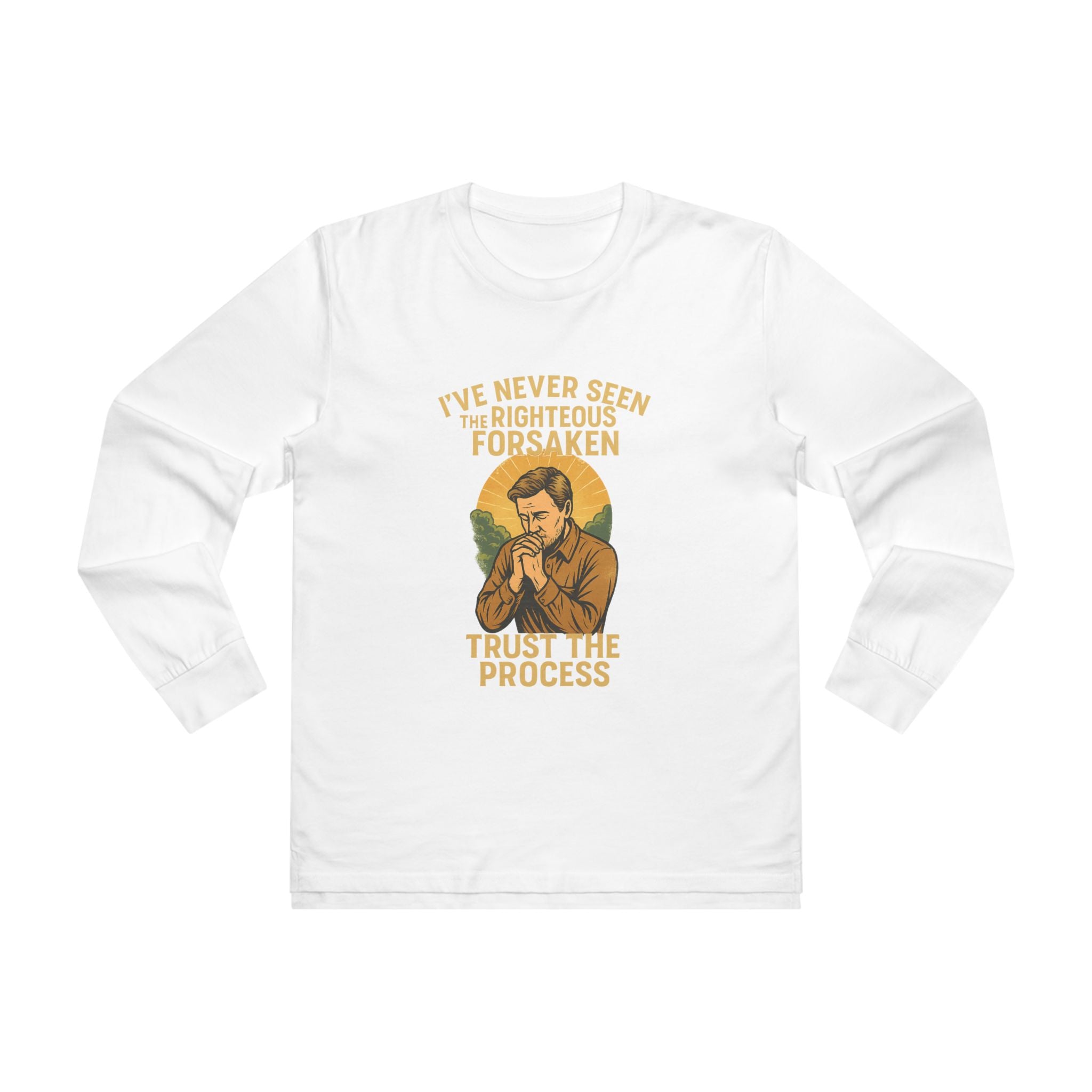 Trust The Process Longsleeve Tee — Vintage Motivational Graphic