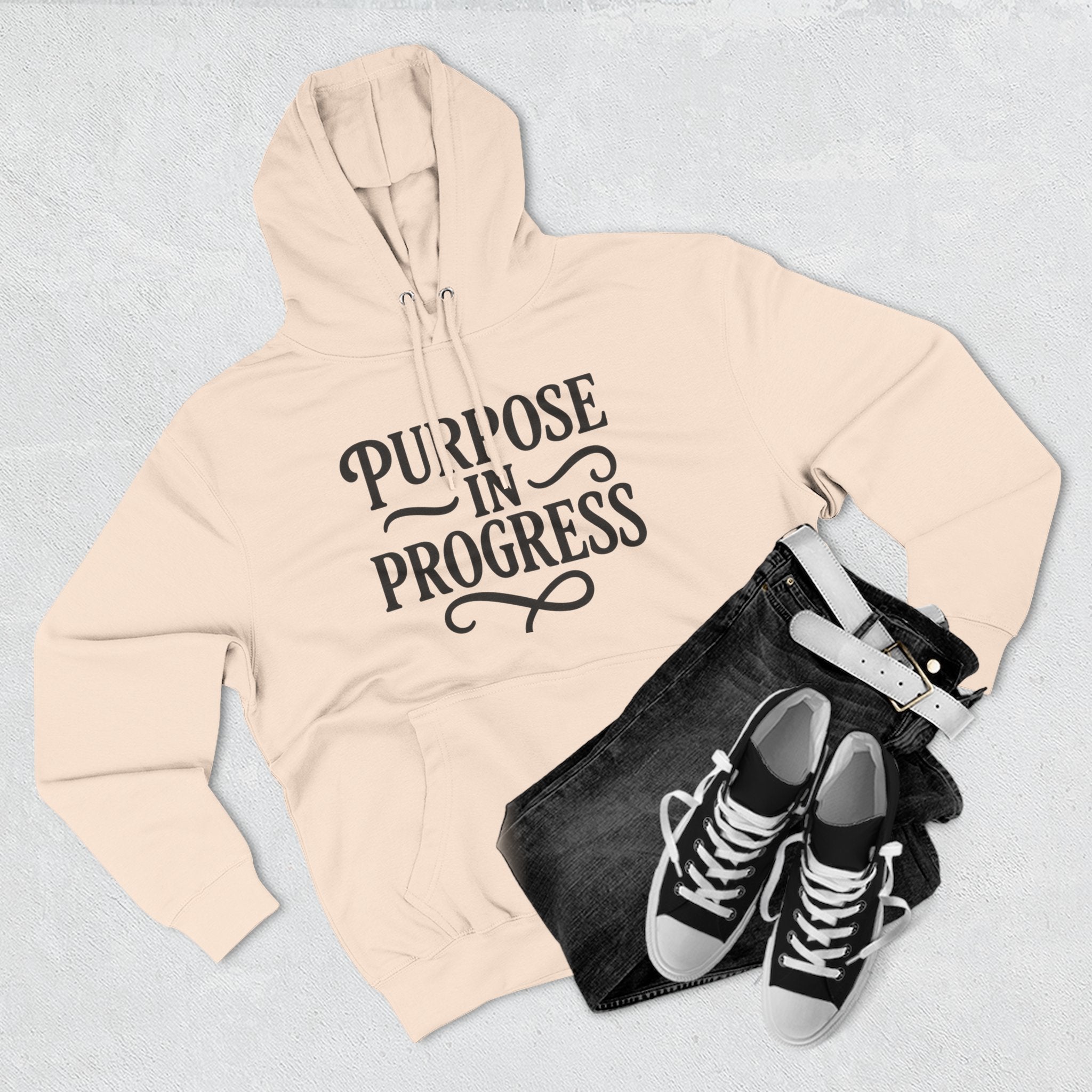 Purpose In Progress Hoodie — Inspirational Motivational Pullover