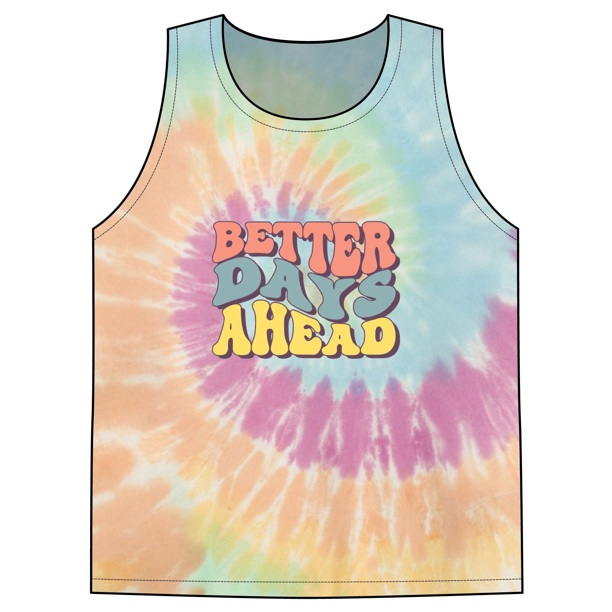 Unisex Tie-Dye Tank Top