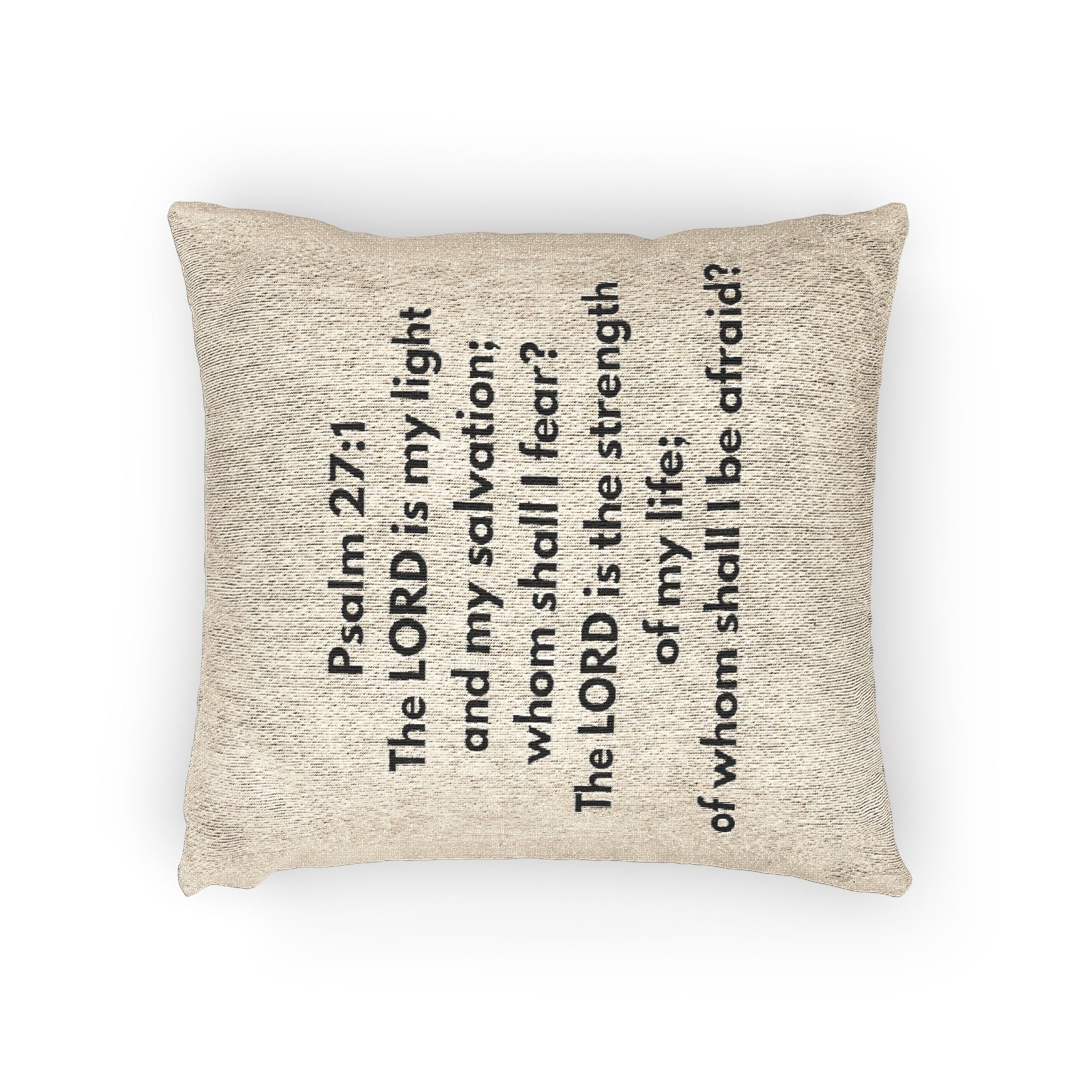 Woven Pillow- Artwork Motivational Inspires Comfort