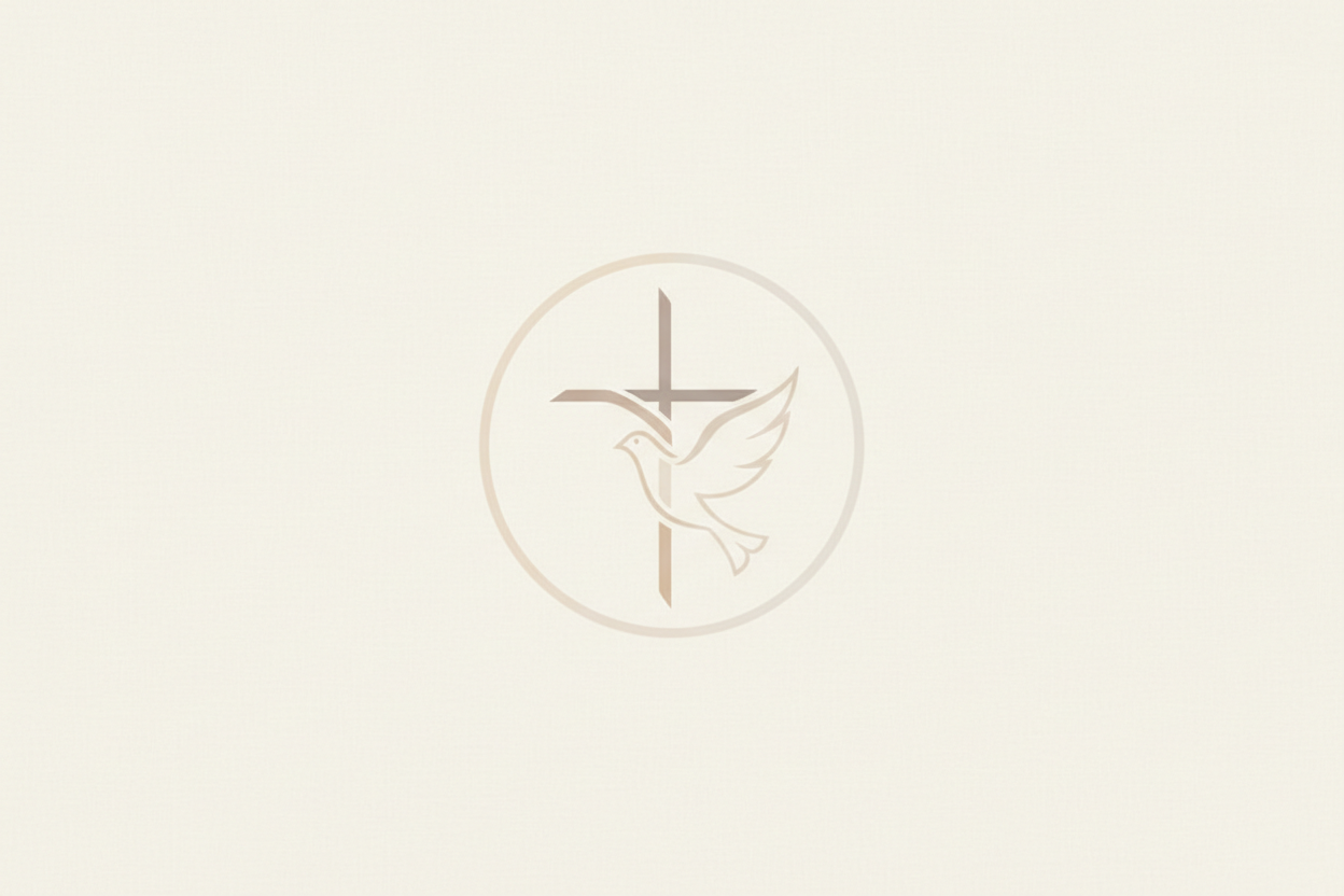 Background cream and badge faith base small symbol transparent visibility barely seen